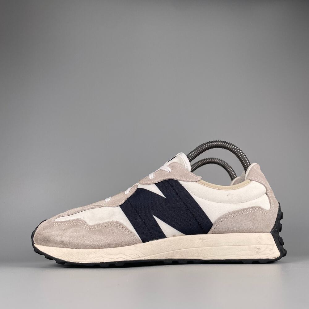 Size 5.5 Women's 7 New Balance 327 Sea Salt Black Tan White Sneakers Casual Shoe